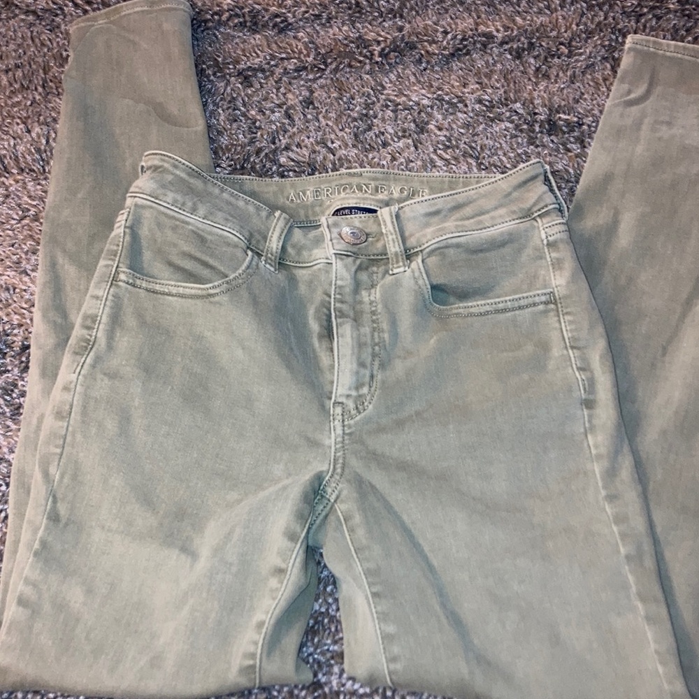 Green American Eagle Jeans